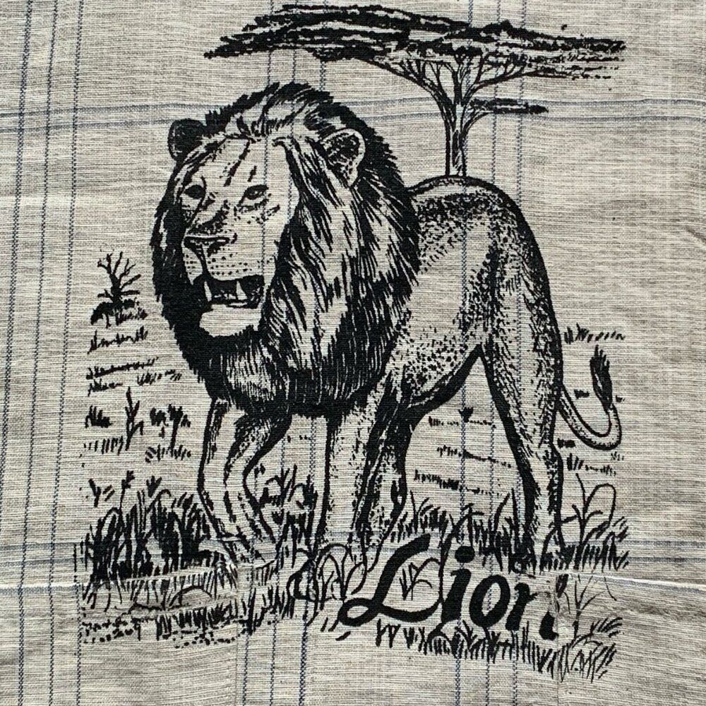 VNTG Shirt Women M Men S Lion Wearable Art Boho Retro African Tassel Animalprint - Picture 2 of 9